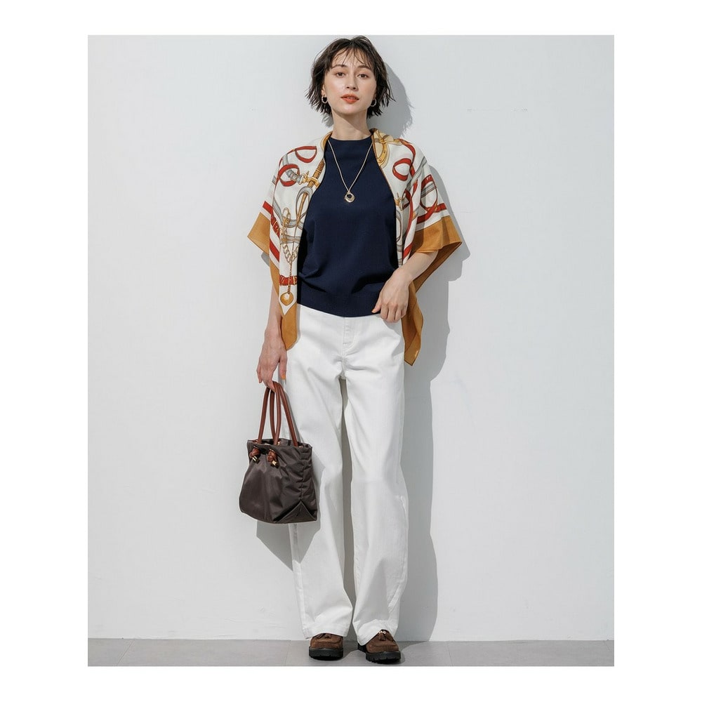 セミマットフリゼ リラクシー ニット Tシャツ6