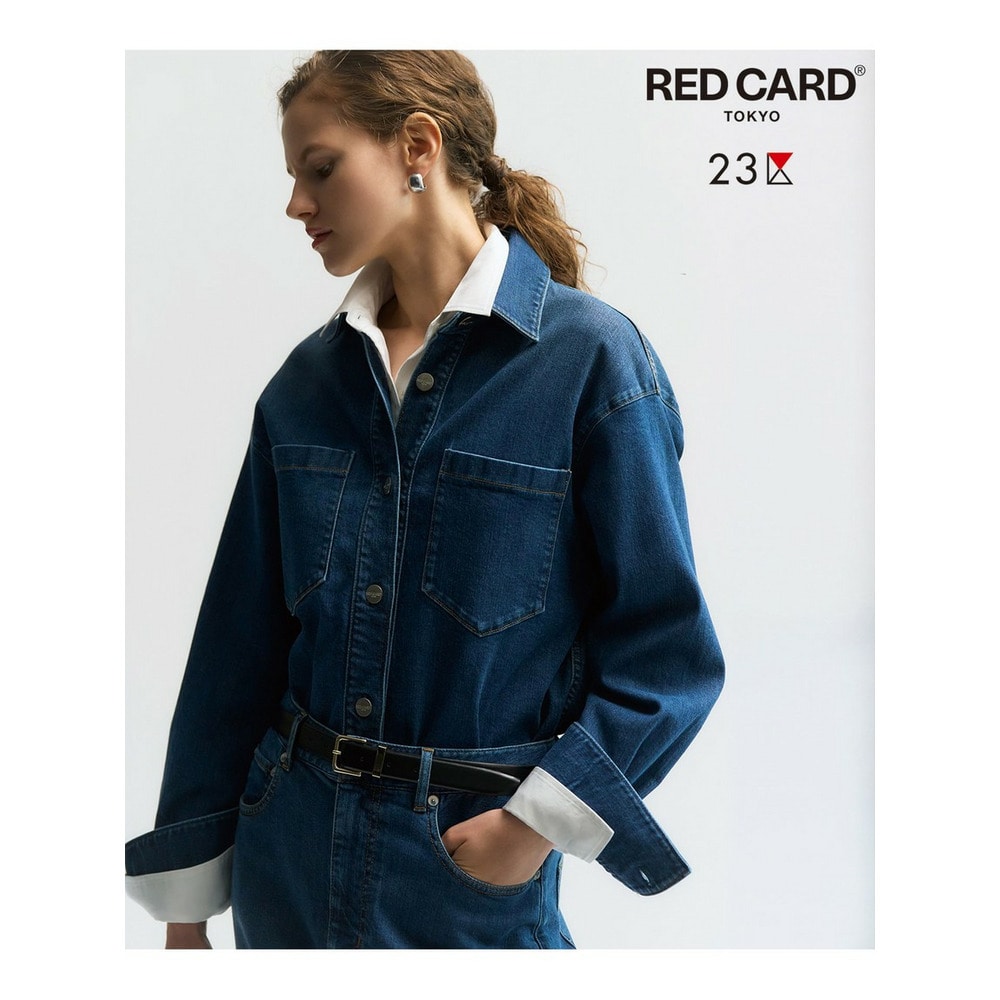 【RED CARD TOKYO×23区】 ストレッチ デニムシャツ1