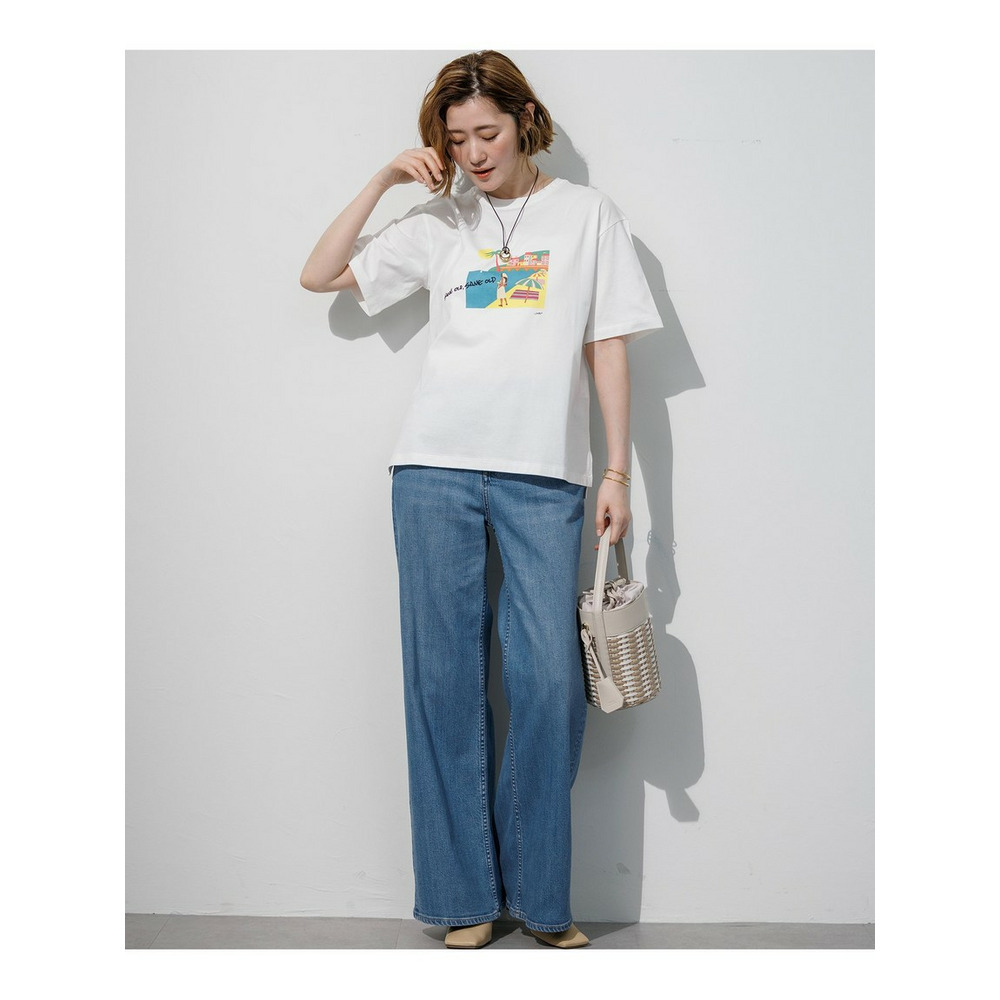 【RED CARD TOKYO×23区】ストレッチ デニムワイドパンツ5
