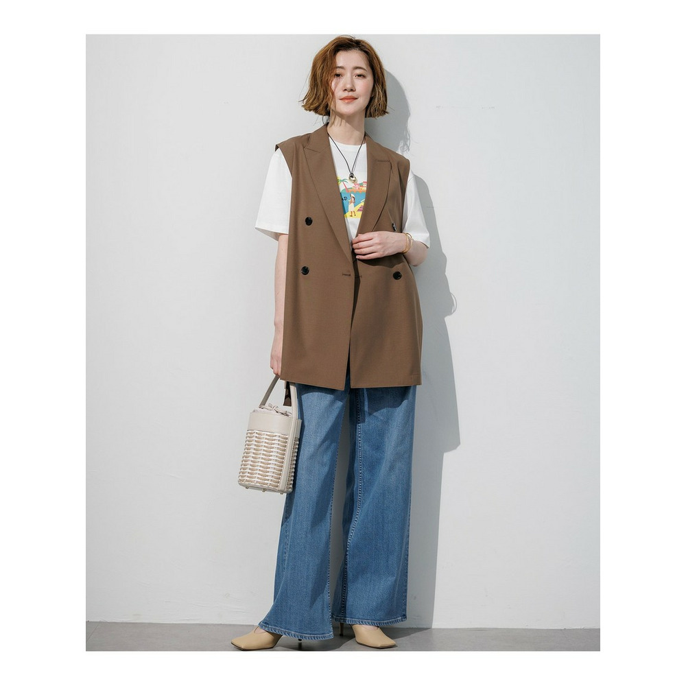 【RED CARD TOKYO×23区】ストレッチ デニムワイドパンツ6
