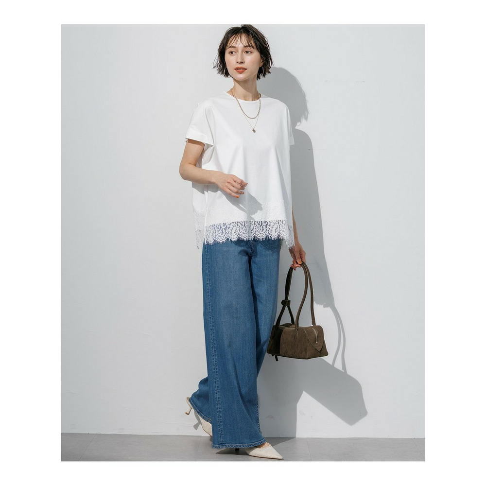 【RED CARD TOKYO×23区】ストレッチ デニムワイドパンツ8