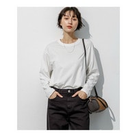 リラクシーシルエット ロゴ刺繍 ロング Tシャツ