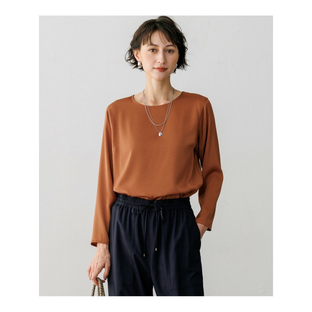 サテン ロングスリーブ Tシャツ1