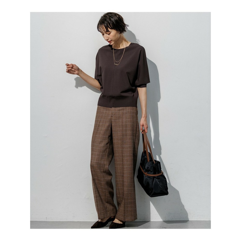 BALLIクラシックウールクロス ワイドパンツ9