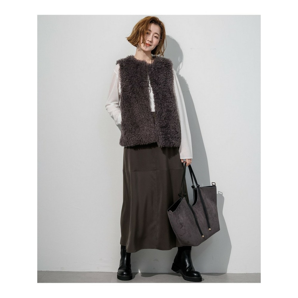 ECPOPELウェイビー エコファー ジレ7