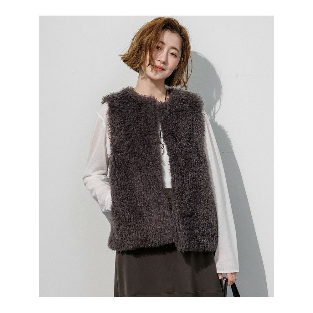ECPOPELウェイビー エコファー ジレ1