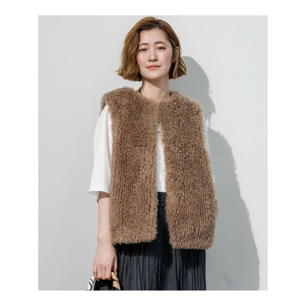 ECPOPELウェイビー エコファー ジレ1