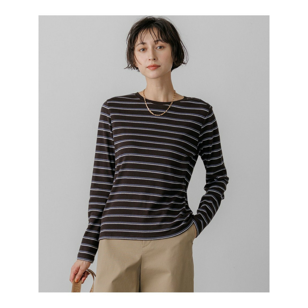 マルチボーダーフライス ロング Tシャツ