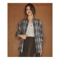 【SLOW/一部店舗限定】コットンチェック シャツ
