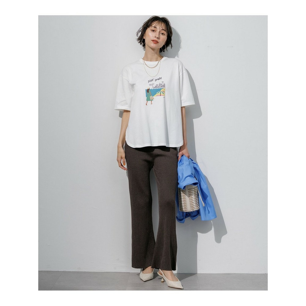 【SLOW/一部店舗限定】シアーニット パンツ3