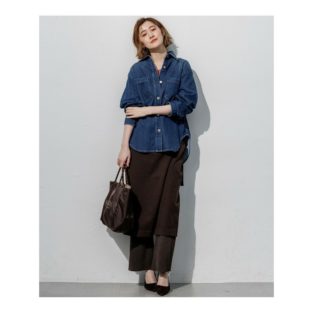 【SLOW/一部店舗限定】シアーニット パンツ7