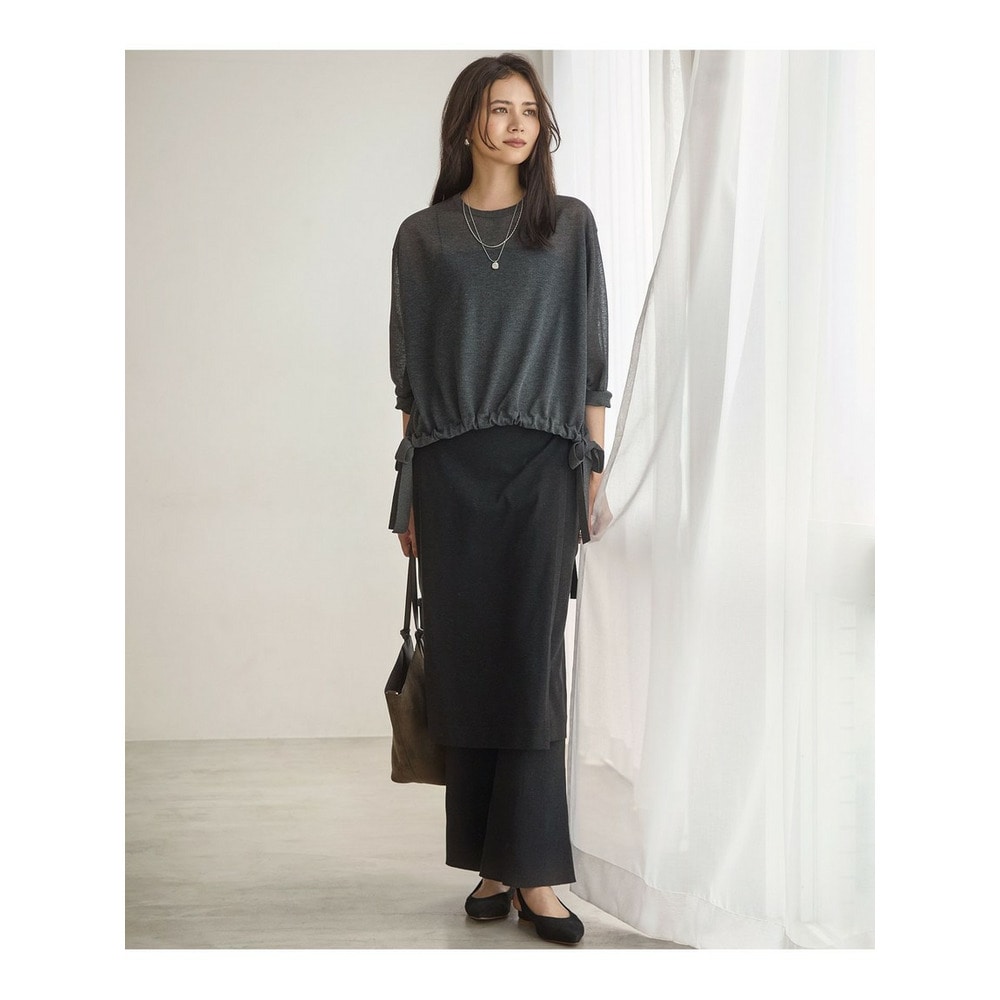 【SLOW/一部店舗限定】シアーニット パンツ9
