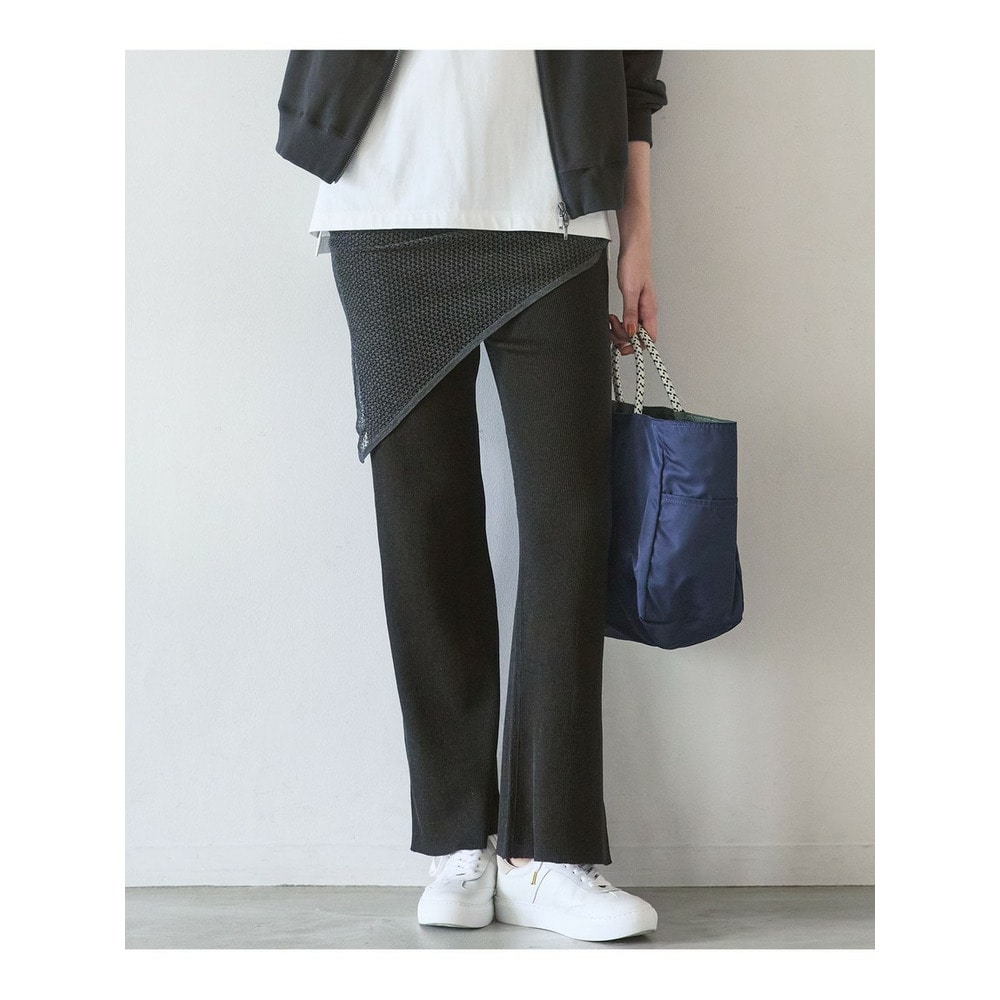 【SLOW/一部店舗限定】シアーニット パンツ1