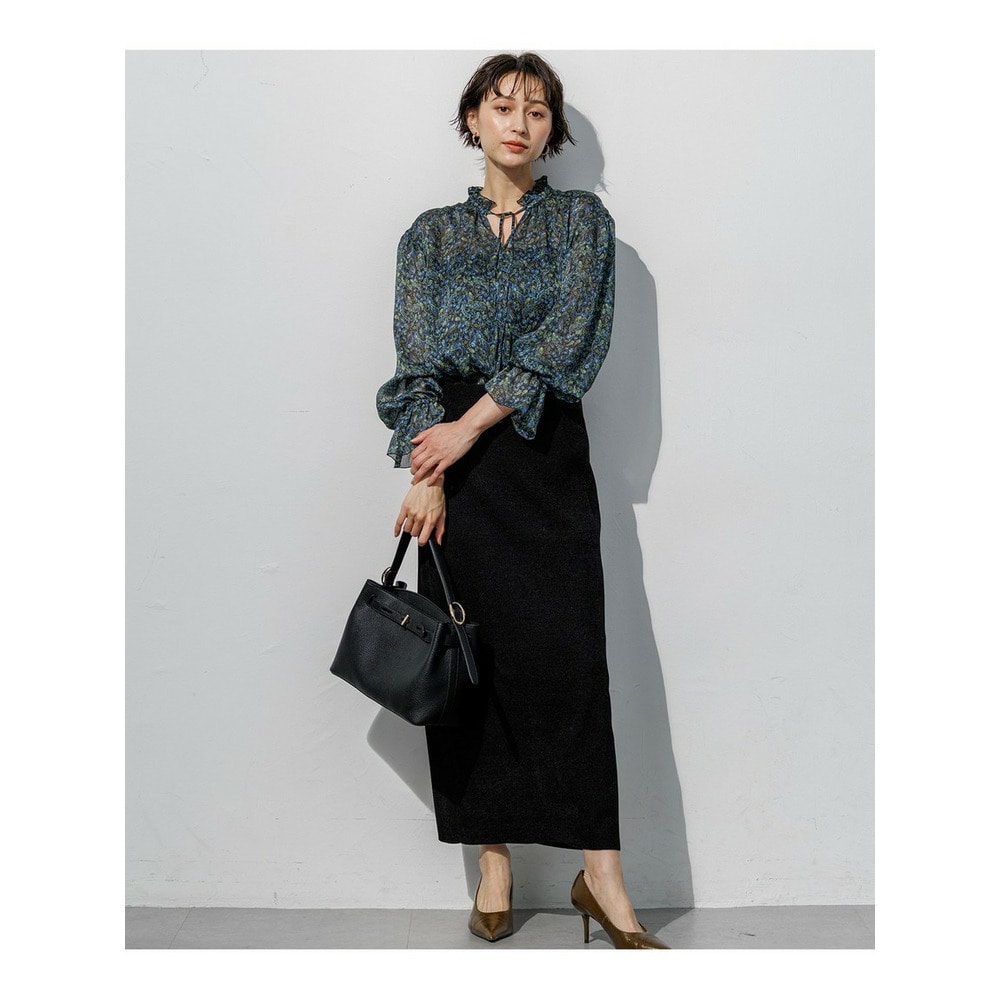 【SLOW/一部店舗限定】マットベロア ニット スカート5