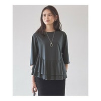 【SLOW/一部店舗限定】ペプラムデザイン Tシャツ
