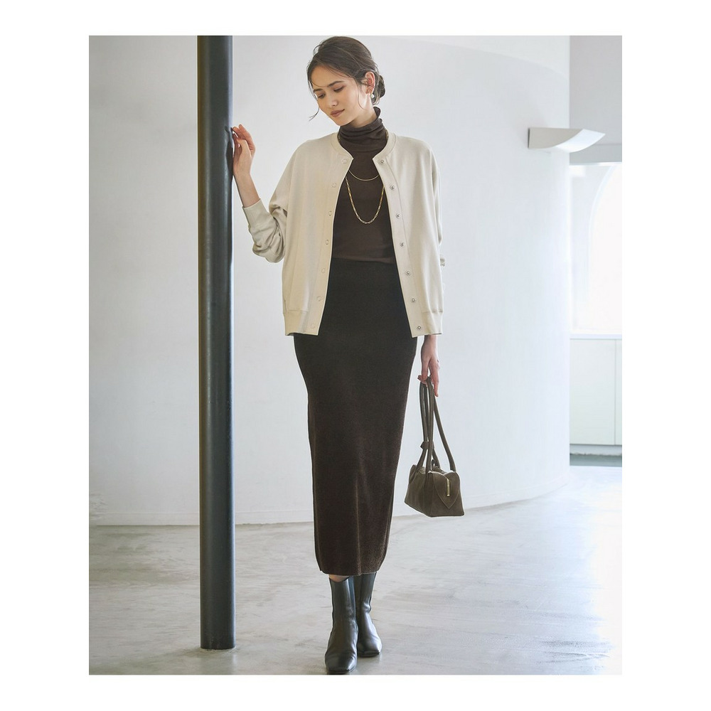 【SLOW/一部店舗限定】シアーリブ タートルネック カットソー4