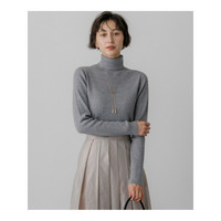 【CLASSY.・CanCam掲載】ウーステッドウール リブタートル ニット