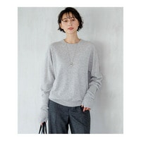 【見上愛さん着用】ピュアカシミヤ クルーネック ニット