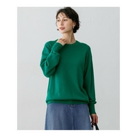 【見上愛さん着用/CLASSY.掲載】ピュアカシミヤ クルーネック ニット