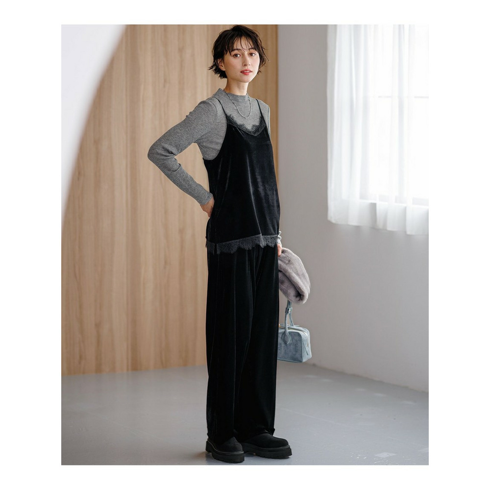 ベロアキャミ ツインセット トップス3