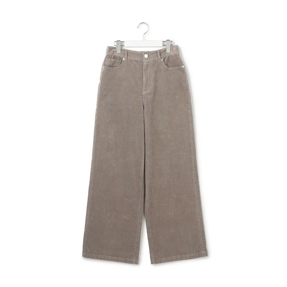 コットンコーデュロイストレッチ ワイドパンツ25