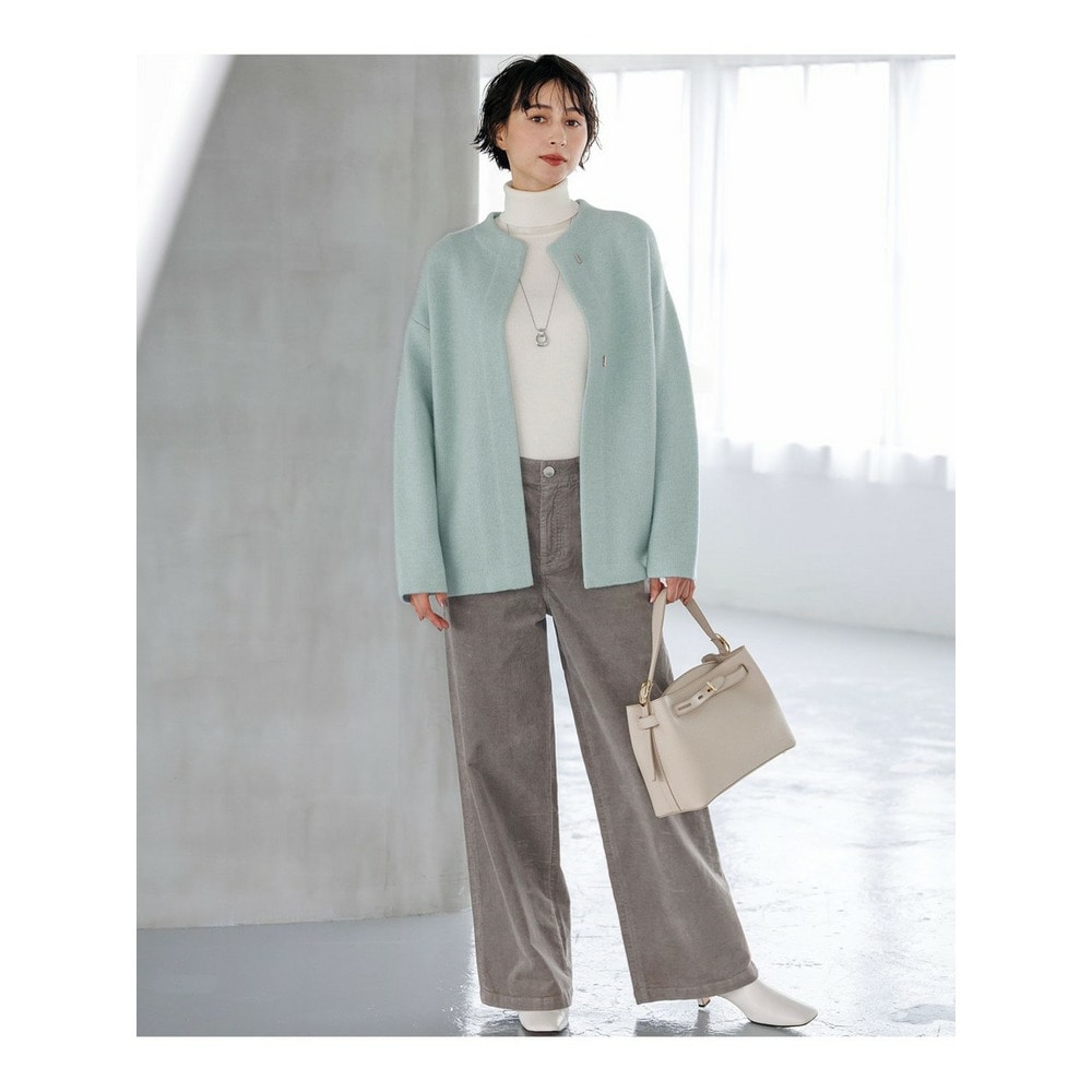 コットンコーデュロイストレッチ ワイドパンツ7