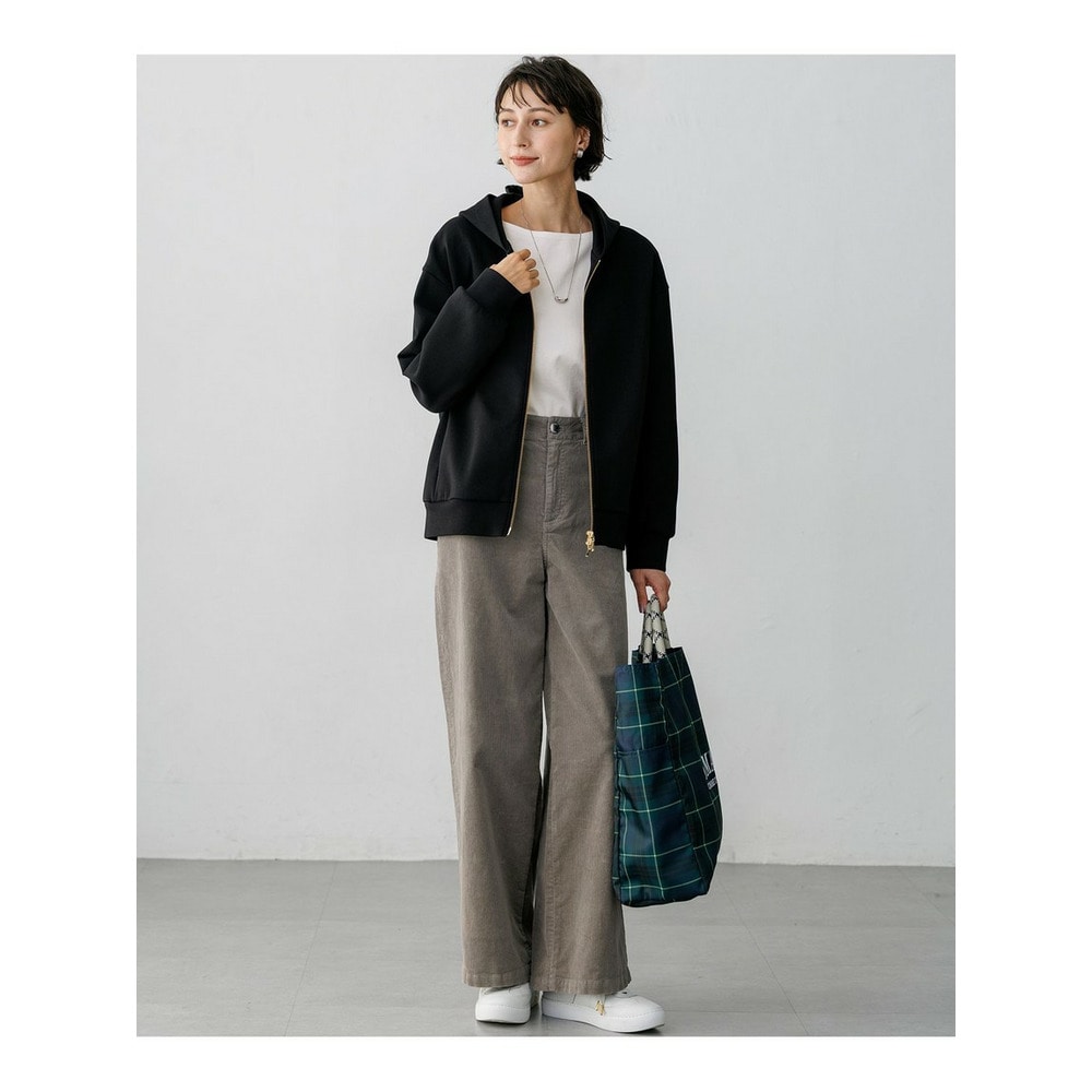 コットンコーデュロイストレッチ ワイドパンツ9