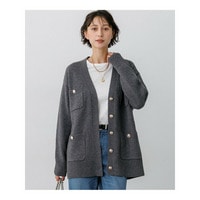 【一部予約/見上愛さん着用/WEB&一部店舗限定カラーあり】カシミヤブレンド ジャケットライク カーディガン