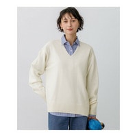 【一部予約】カシミヤブレンド Vネック ニット