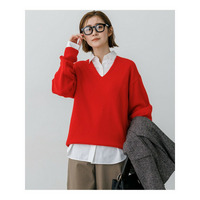 【一部予約】カシミヤブレンド Vネック ニット