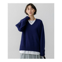 カシミヤブレンド Vネック ニット