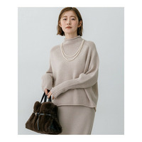 【WEB&一部店舗限定カラーあり】カシミヤブレンド ロールネック ニット