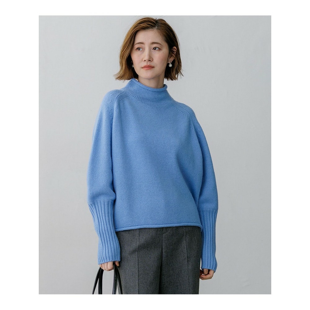 【WEB&一部店舗限定カラーあり】カシミヤブレンド ロールネック ニット1