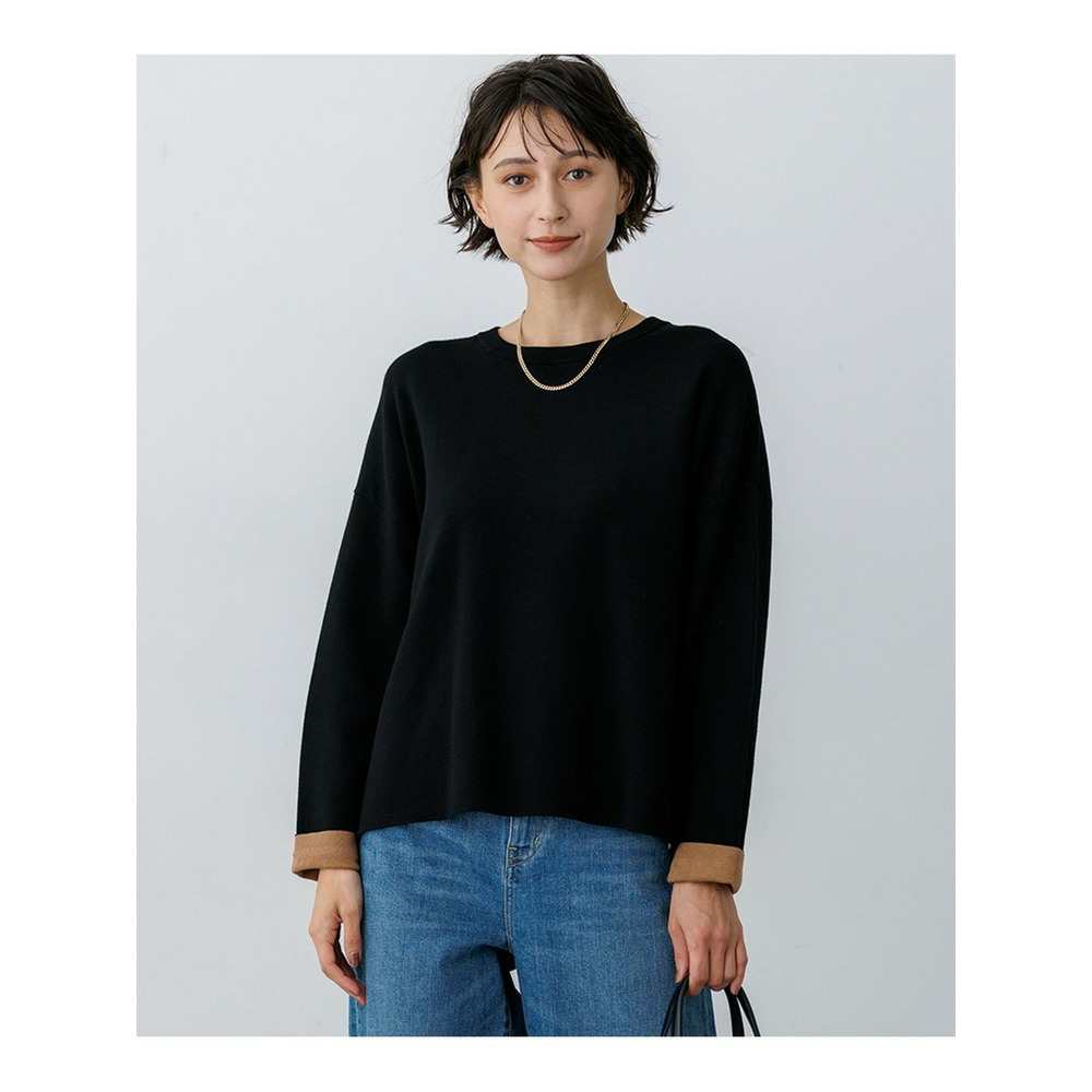 ダブルフェイス リラクシー ニット