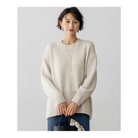 ラメシェニールファンシー クルーネック ニット
