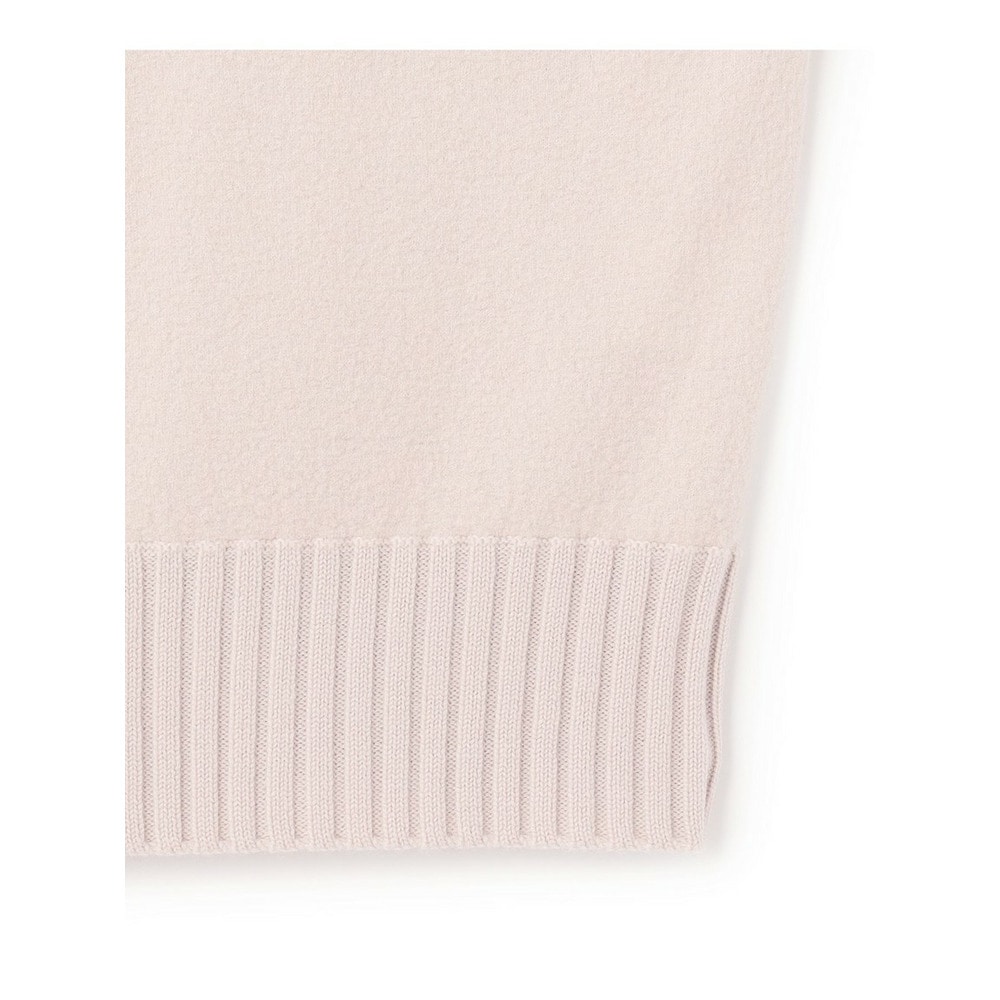 ボイルドウールコンビ ジップデザイン ニット24
