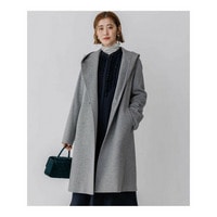 【一部予約】ウールカシミヤビーバー フーデッド コート