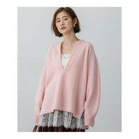 フェルティ キーネック ニットチュニック
