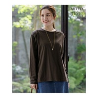 【Lサイズ限定】ナチュラルコットンベア ロングTシャツ