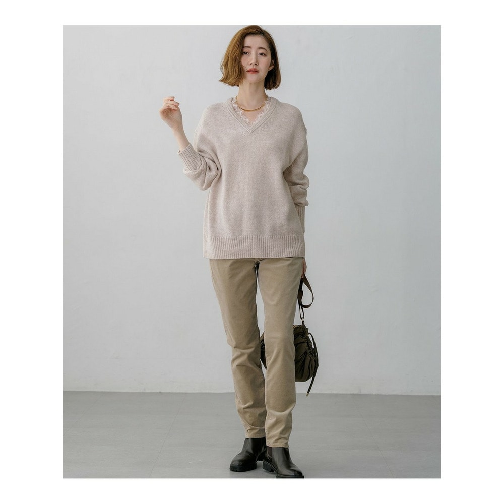 23区DENIM ベルベットストレッチ スキニーパンツ14