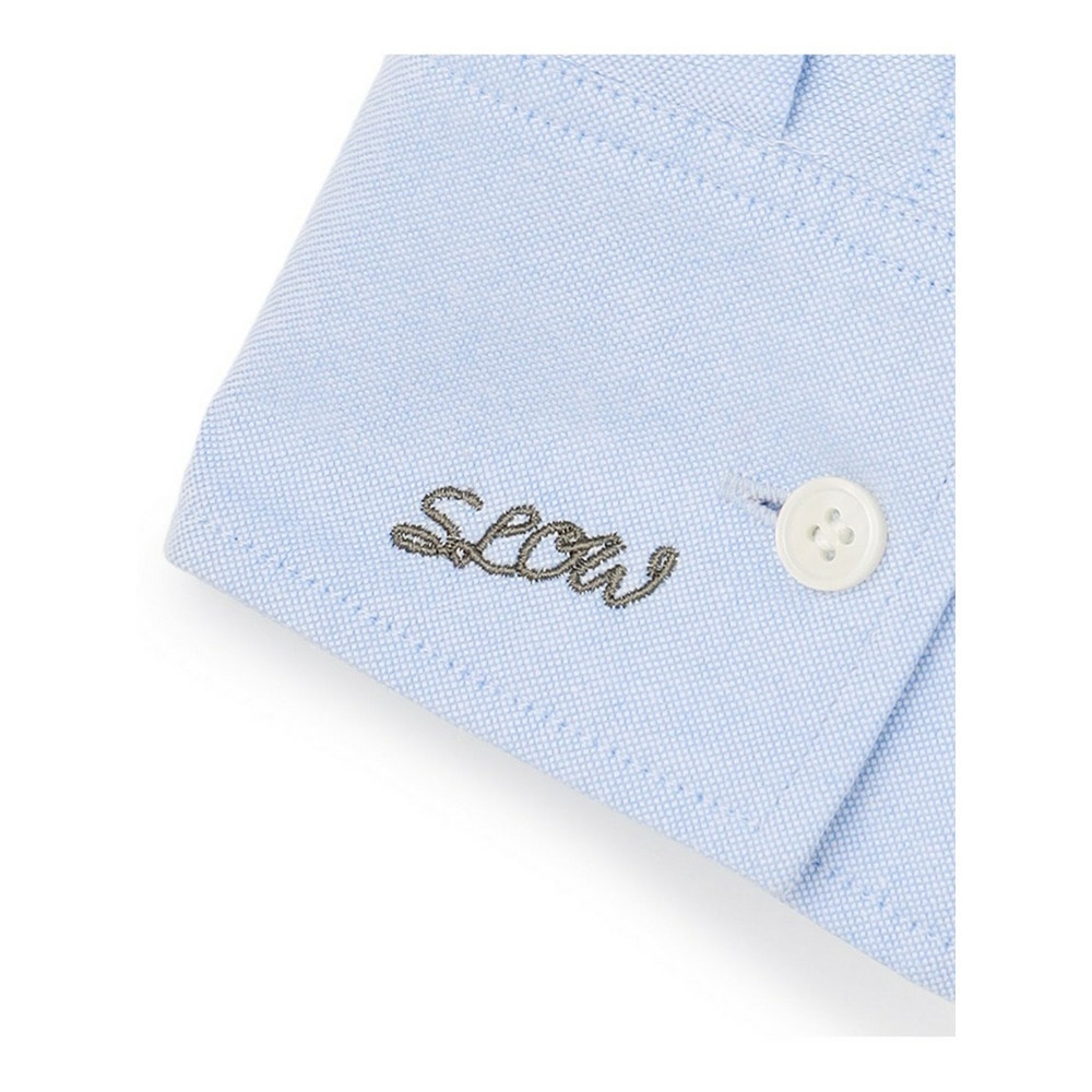 【SLOW/一部店舗限定】カフス刺繍 レタリングオックス シャツ18
