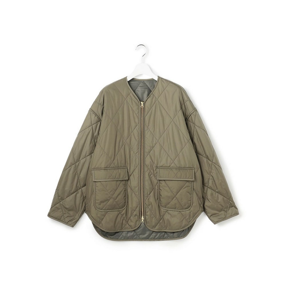 【SLOW/一部店舗限定】ノーカラー パデットアウター