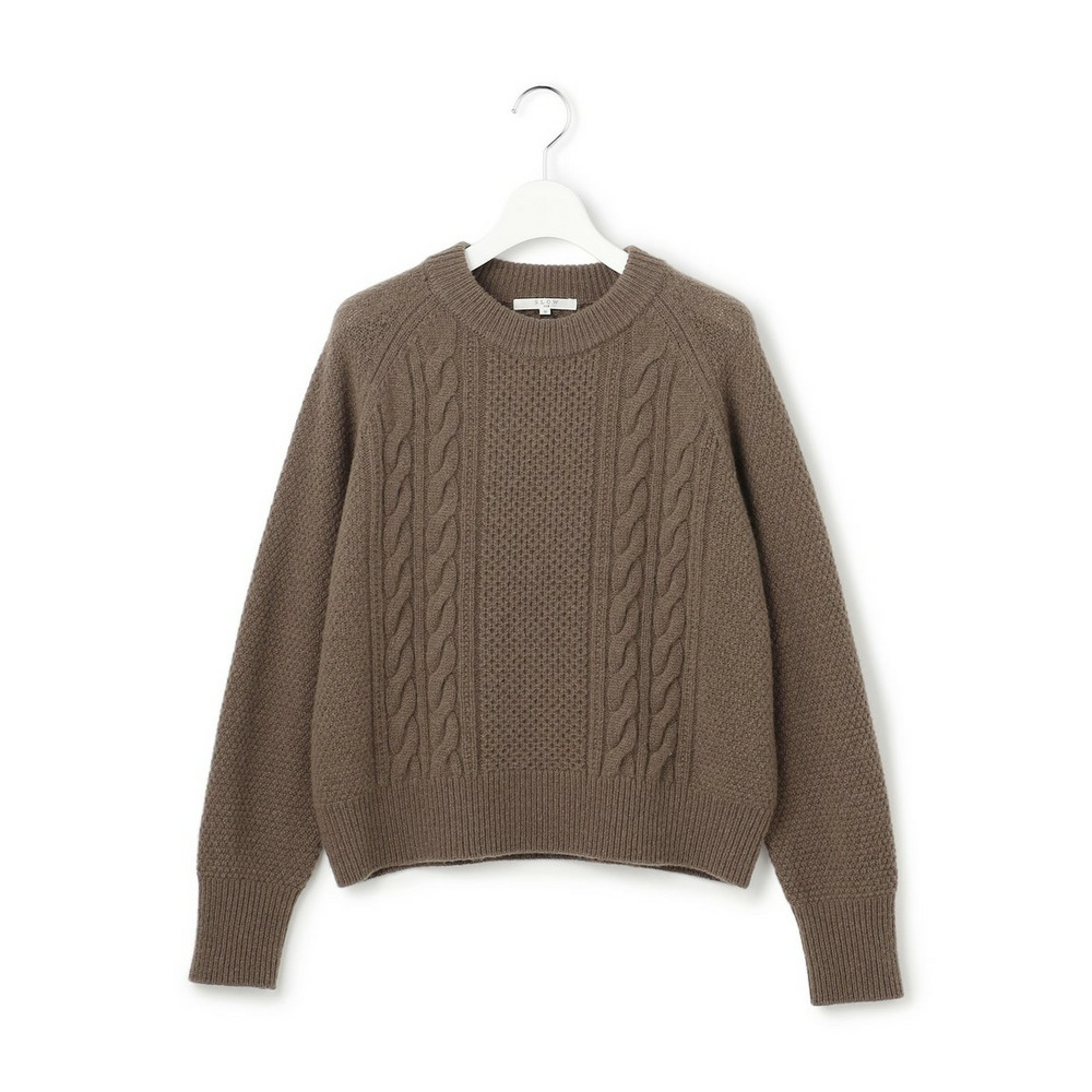 【SLOW/一部店舗限定】アランケーブル ニットプルオーバー6
