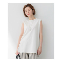 【CLASSY.6月号掲載】コットンベアジャージー ノースリーブ Tシャツ