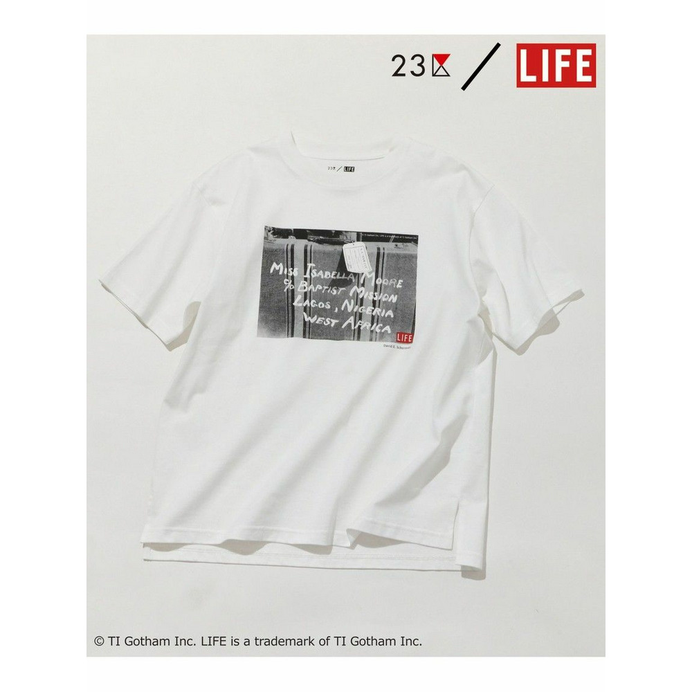 【23区/LIFE】PHOTO Tシャツ ホワイト系 (baggage) 1