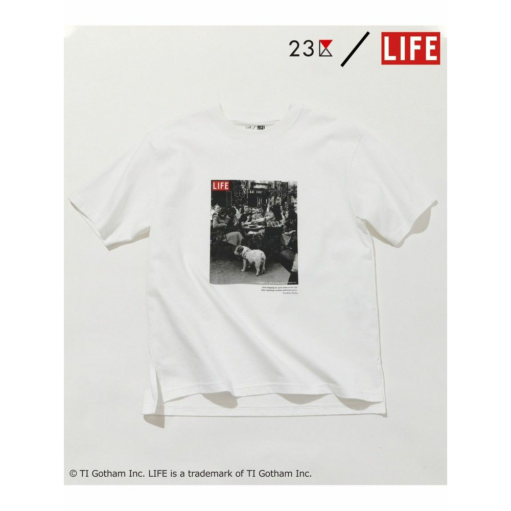 【23区/LIFE】PHOTO Tシャツ ホワイト系(cafe) 1