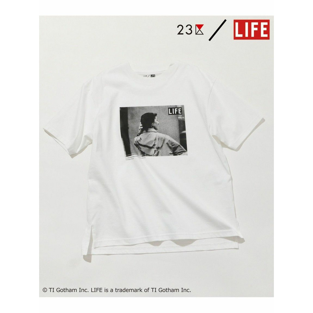 【23区/LIFE】PHOTO Tシャツ ホワイト系(raincoat) 1