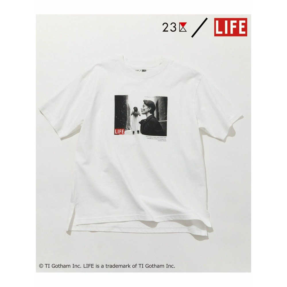 【23区/LIFE】PHOTO Tシャツ ホワイト系(Sophie Malgat) 1