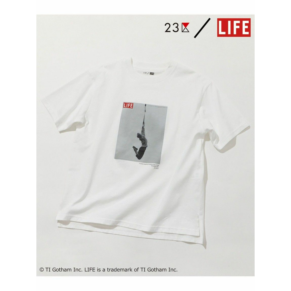 【23区/LIFE】PHOTO Tシャツ ホワイト系(dangling) 1