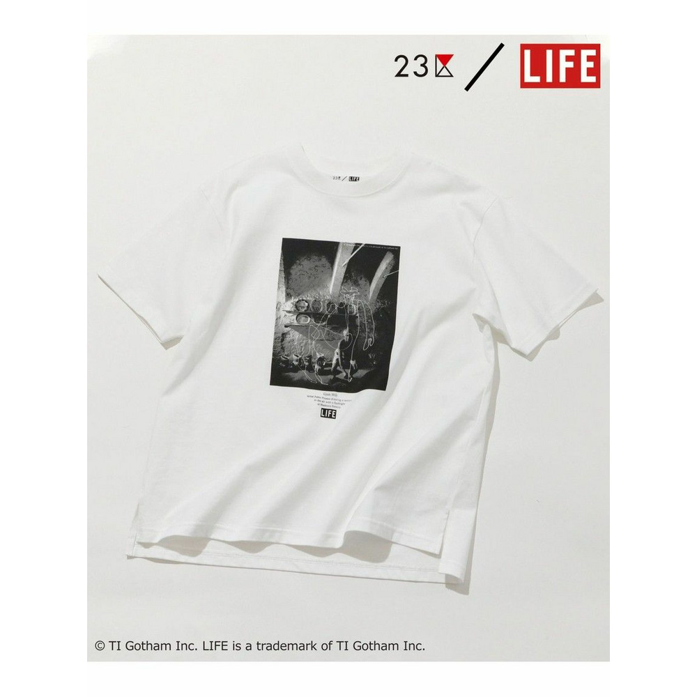 【23区/LIFE】PHOTO Tシャツ ホワイト系(Picasso) 1